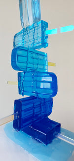 Load image into Gallery viewer, Ice Sculpture Blue Frozen Gravity
