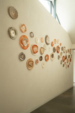 Load image into Gallery viewer, SOLD 60 Terra flowers on the wall
