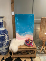 Load image into Gallery viewer, Blue, Turquoise and Pink Wild Sea

