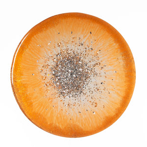 Calabaza Orange & Silver Oriental Mandala