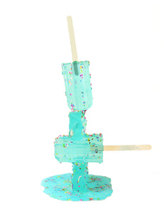 Aqua Spinkled Melting Pops