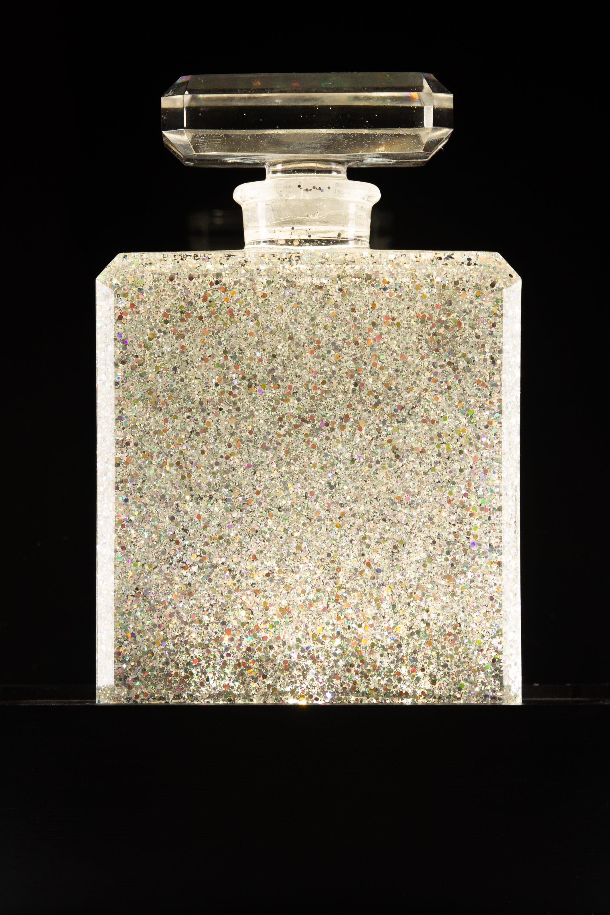 Silver Gems Holografic Perfume Bottle
