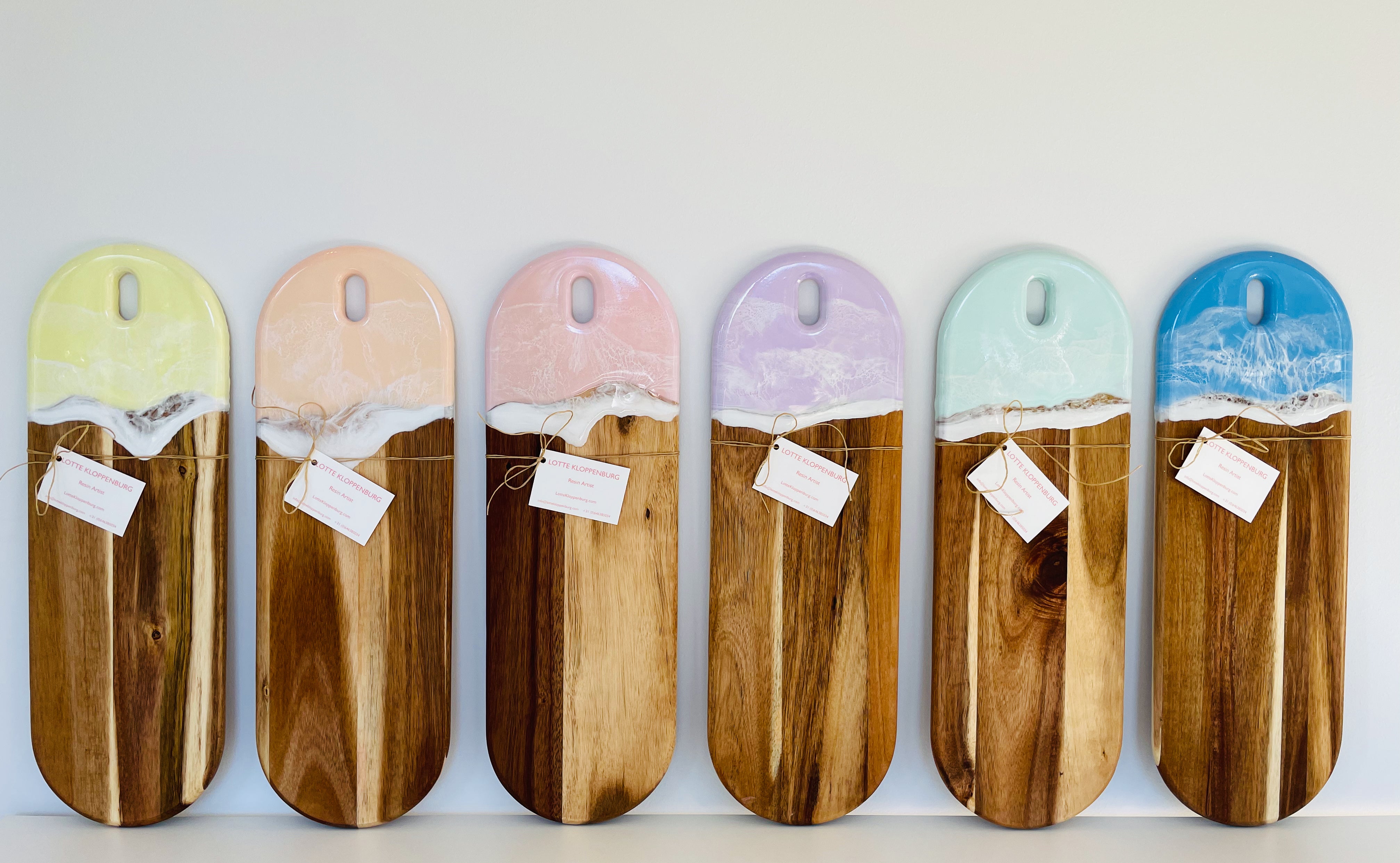 Acacia Ocean Pink Pastel Serving Board