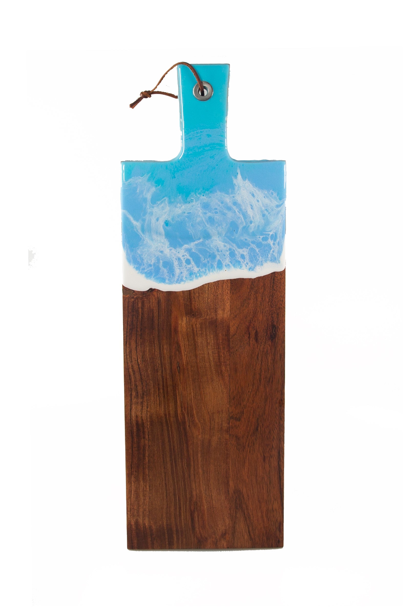Walnut Ocean Blue/ Turquoise Charcuterie Board