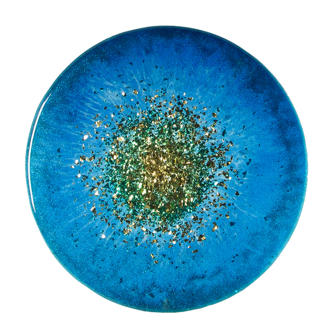 Pacific Blue & Gold Oriental Mandala