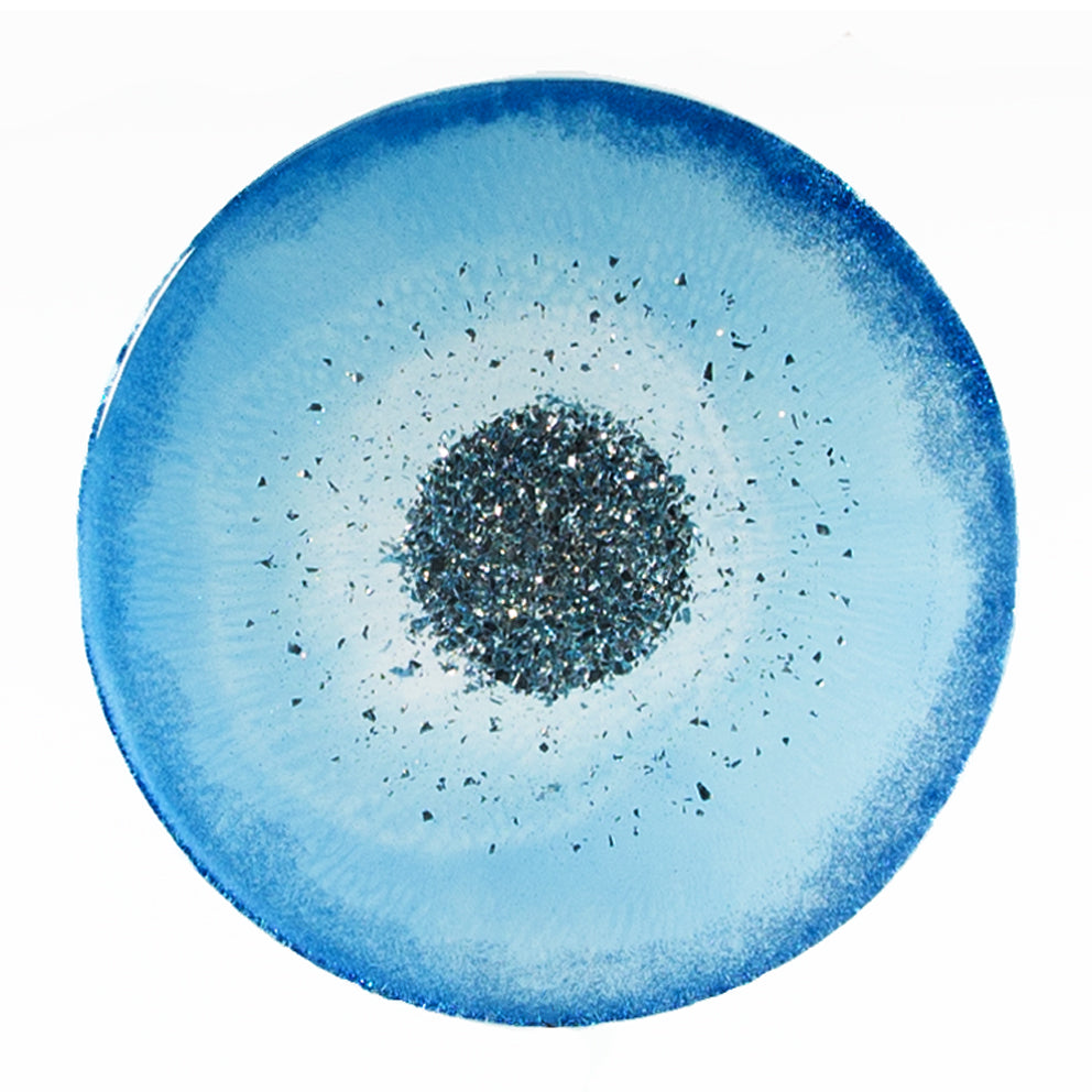 Air Blue & Silver Oriental Mandala