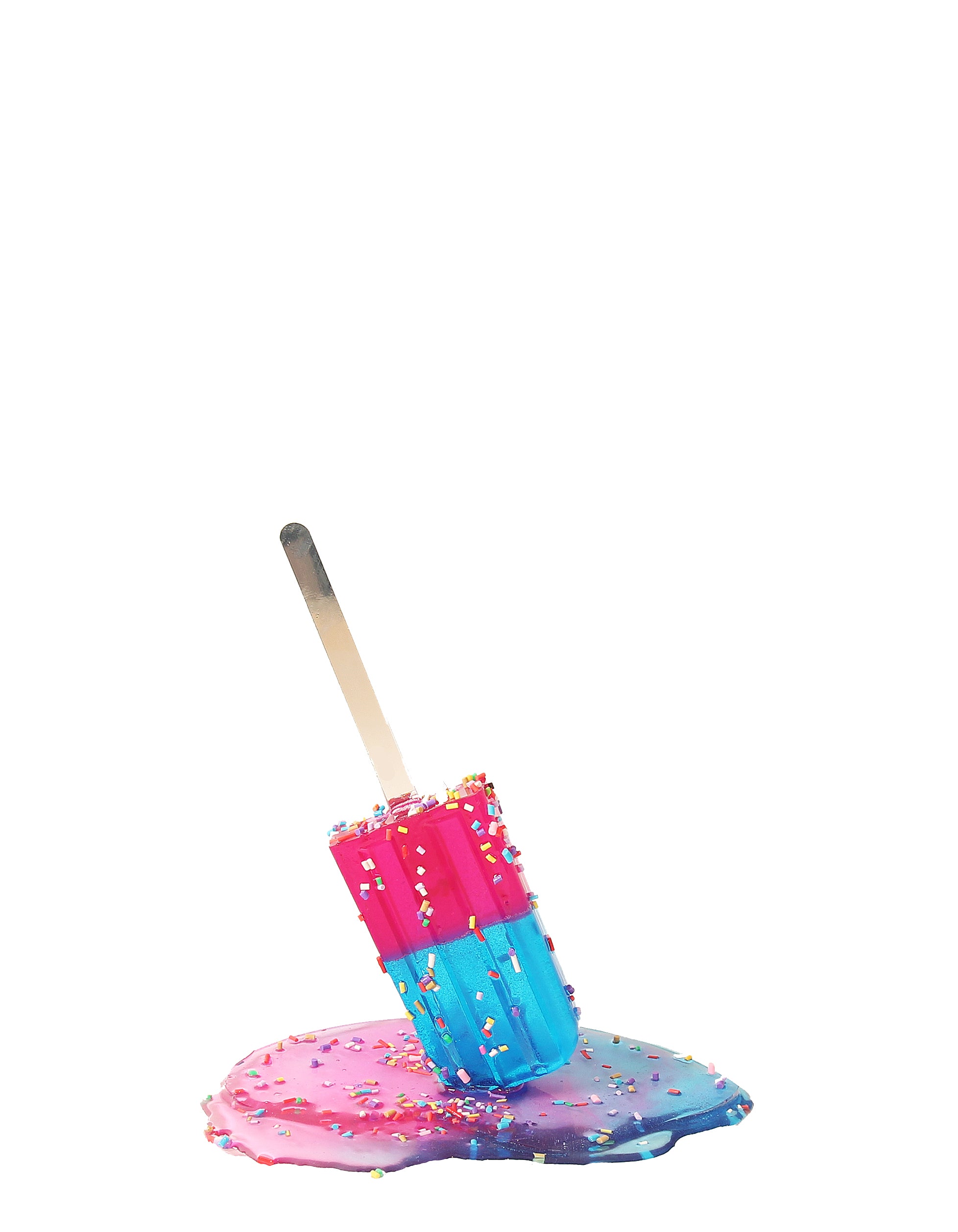 Aqua & Bubblegum Spinkled Melting Pop
