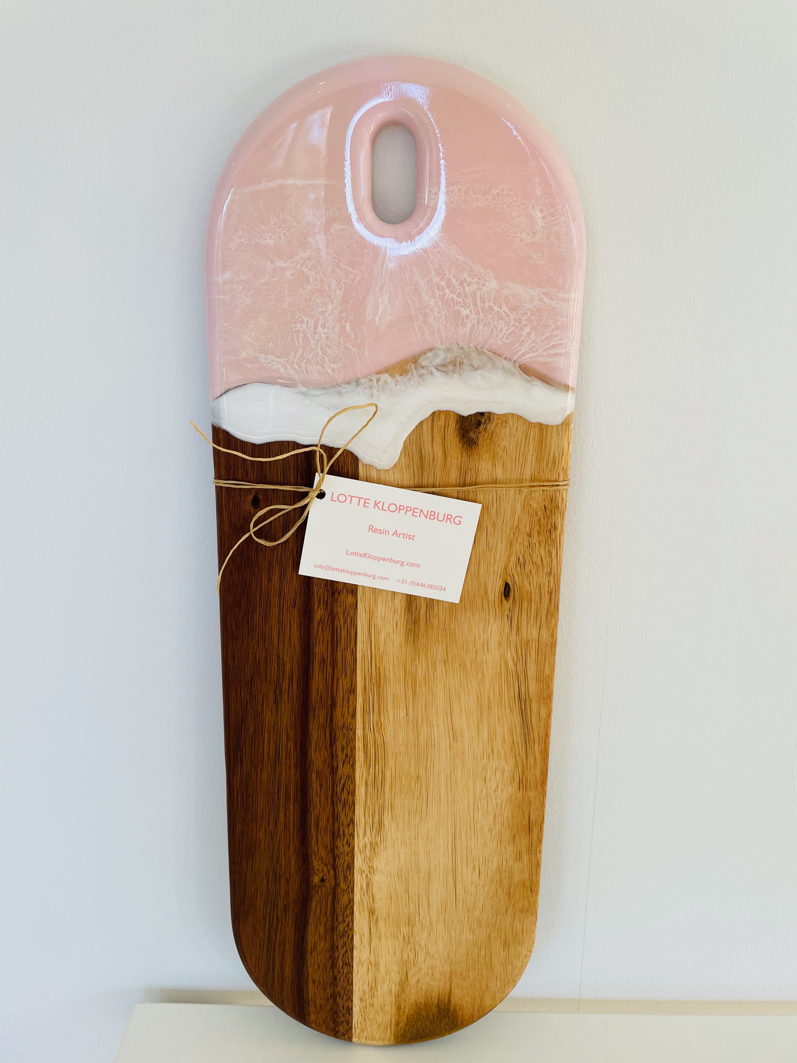 Acacia Ocean Pink Pastel Serving Board
