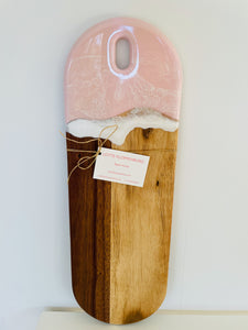 Acacia Ocean Pink Pastel Serving Board