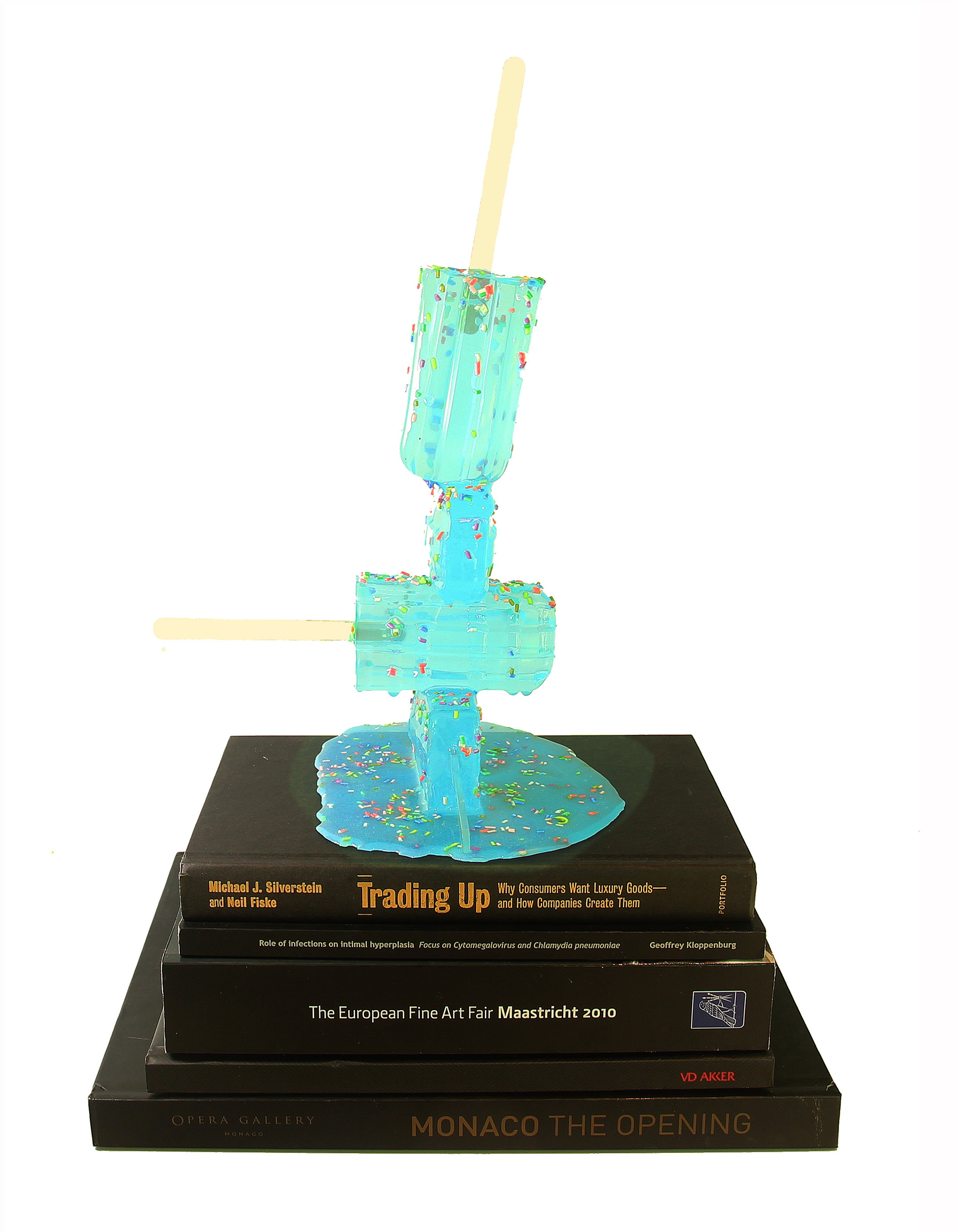 Aqua Spinkled Melting Pops
