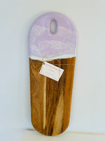 Load image into Gallery viewer, Acacia Ocean Purple ink Pastel Serving Board
