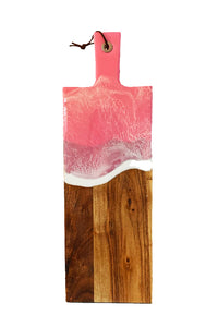 Walnut Ocean Light Pink Charcuterie Board.