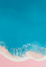 Load image into Gallery viewer, Blue, Turquoise and Pink Wild Sea
